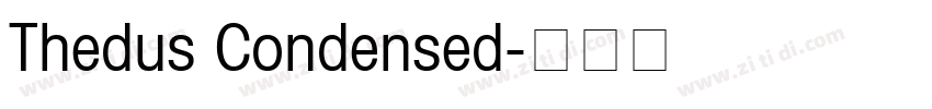 Thedus Condensed字体转换